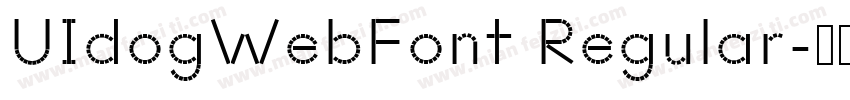 UIdogWebFont Regular字体转换